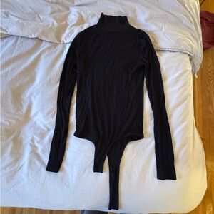 Black Long Sleeve Turtleneck Bodysuit